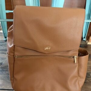 Tan Leather Backpack